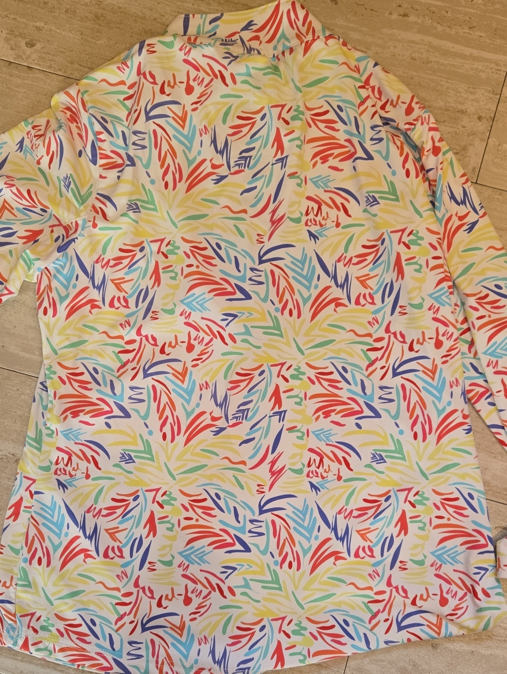 Lulu-B Multi-Color Design Print 1/4 Zipper Jacket - Picture 9 of 9